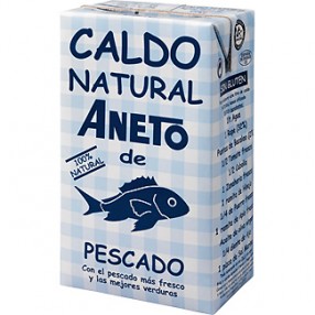 ANETO caldo natural de pescado envase 1 L